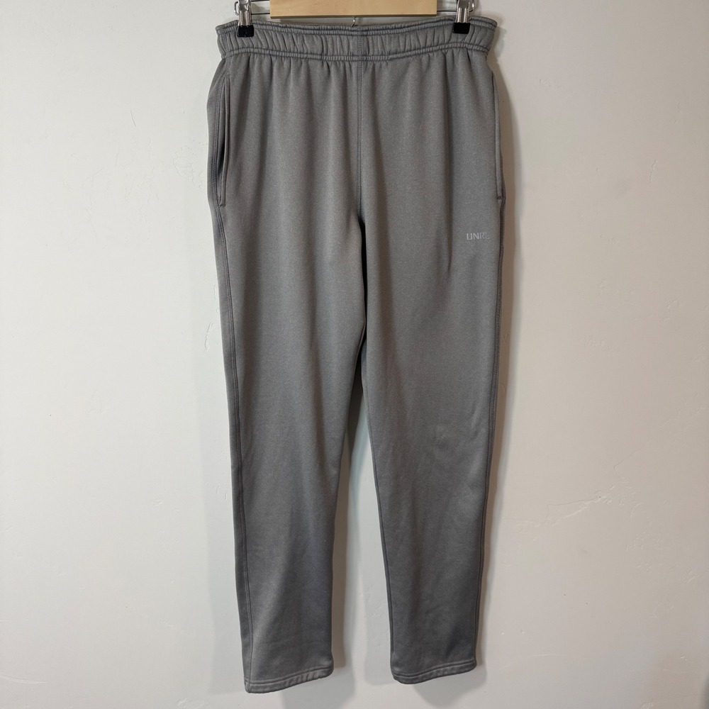 UNRL Mens Performance Sweatpants Small Gray Brushed Fleece‎ Joggers Workout